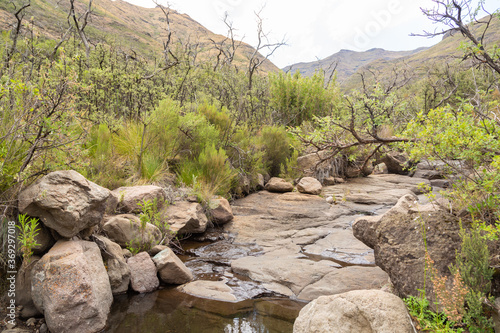 Hlotse River in Tsehlanyane National Park, Leribe District, Kingdom of Lesotho, southern Africa photo