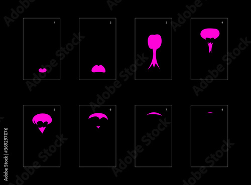 Smoke effect. poison smoke animation sprite sheet. classic poison smoke effect animation for game or cartoon or animation. vector style poison animation effect 1642.