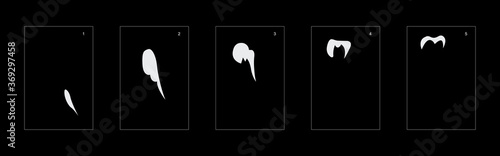 Smoke effect. smoke animation sprite sheet. classic smoke effect animation for game or cartoon or animation. vector style animation effect 1655.