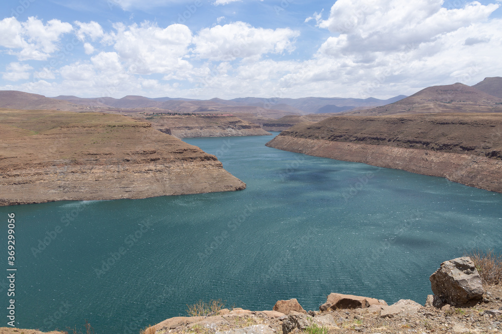 Katse Dam on the boder of Leribe and Thaba-Tseka District, Kingdom of Lesotho, southern Africa Katse Dam on the boder of Leribe and Thaba-Tseka District, Kingdom of Lesotho, southern Africa