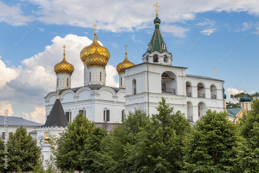 Ipatiev monastery in Kostroma town. Gold ring of Russia.