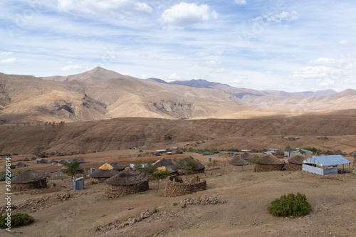 small village in Thaba-Tseka District, Kingdom of Lesotho, southern Africa