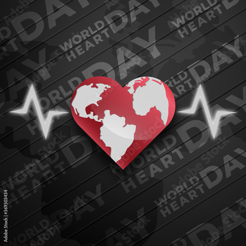 World heart day background