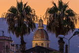 Cupola della Basilica di San Pietro in Riposto al tramonto
