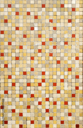 Mosaic squares colors stoneware, background retro decoration