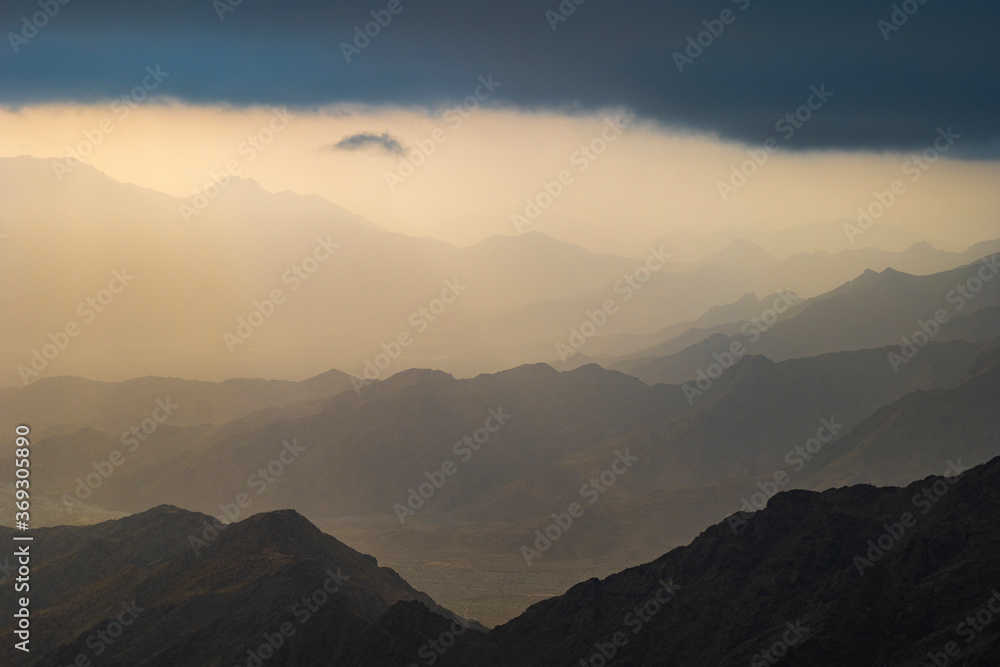 Mountain views around the Al-Hada resort city in western Saudi Arabia  