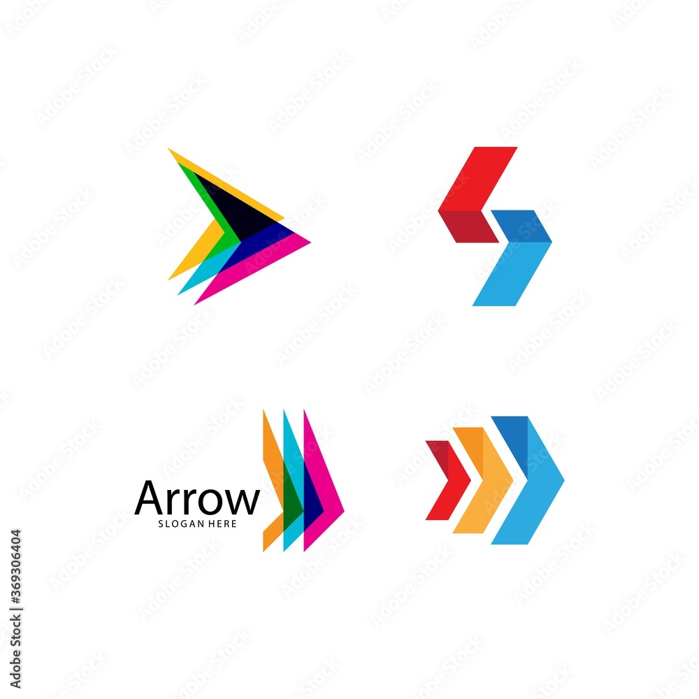 Arrow illustration logo Arrow illustration logo