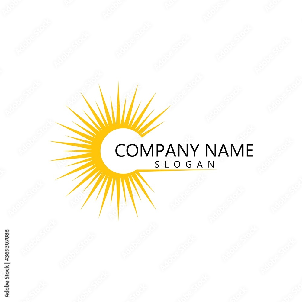 Fototapeta premium sun illustration logo