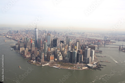 Aerial view of the New Big Apple, New York City (NYC), Manhattan, USA, America. © Sabrina