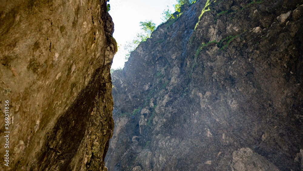 The impressive gorge of the Höllental