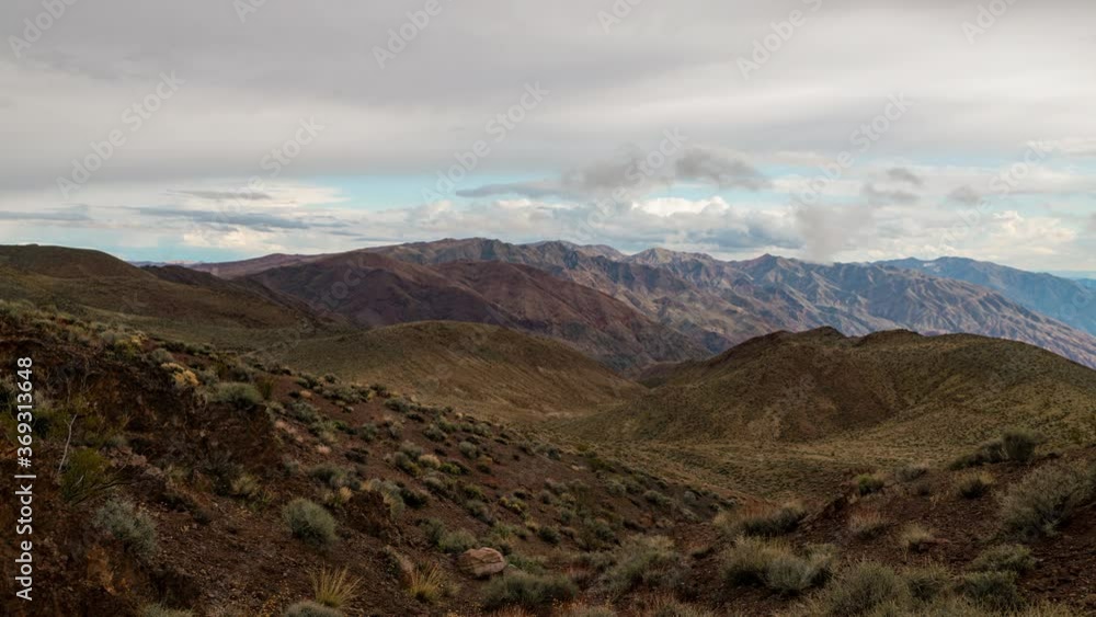 Time lapse of storm clouds over mountains in Death Valley Time lapse of storm clouds over mountains in Death Valley