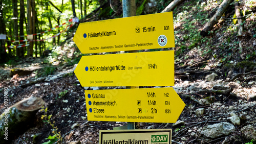 The impressive gorge of the Höllental