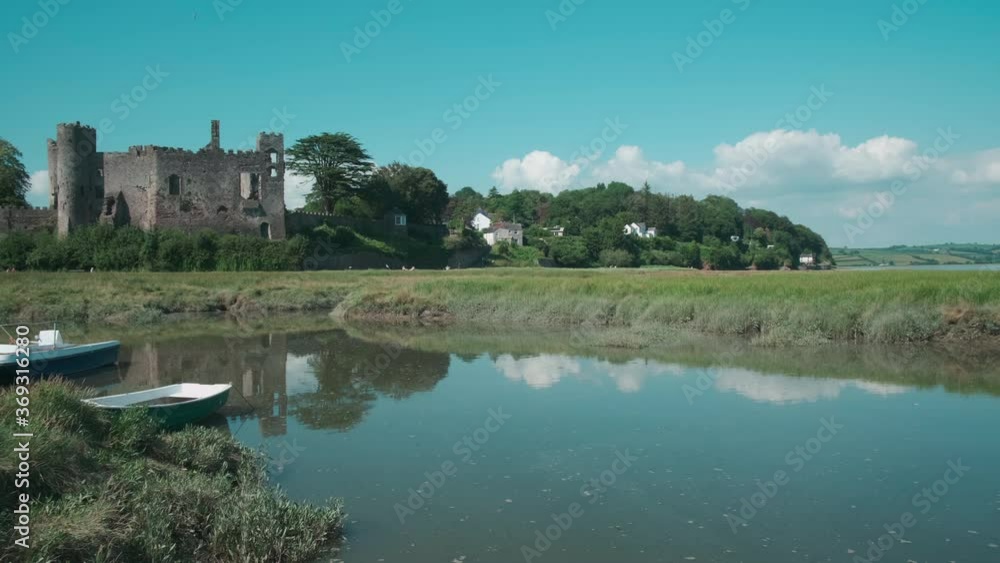 Laugharne Castle Laugharne Carmarthenshire Wales Laugharne Castle Laugharne Carmarthenshire Wales