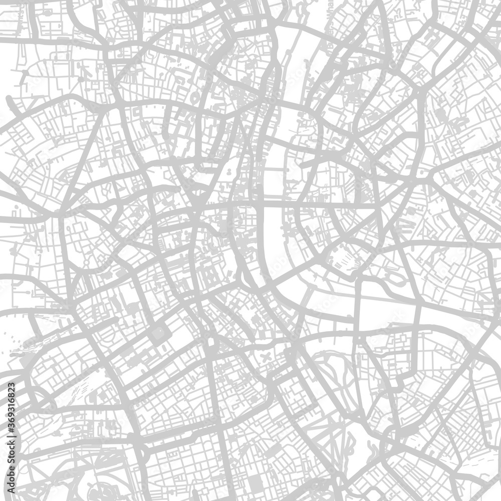 Street map of town background in gray.  Street map of town for your web site design, logo, app, UI. Stock vector.  EPS10.

