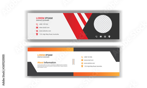 Corporate Email Signature Design. email signature template.	

