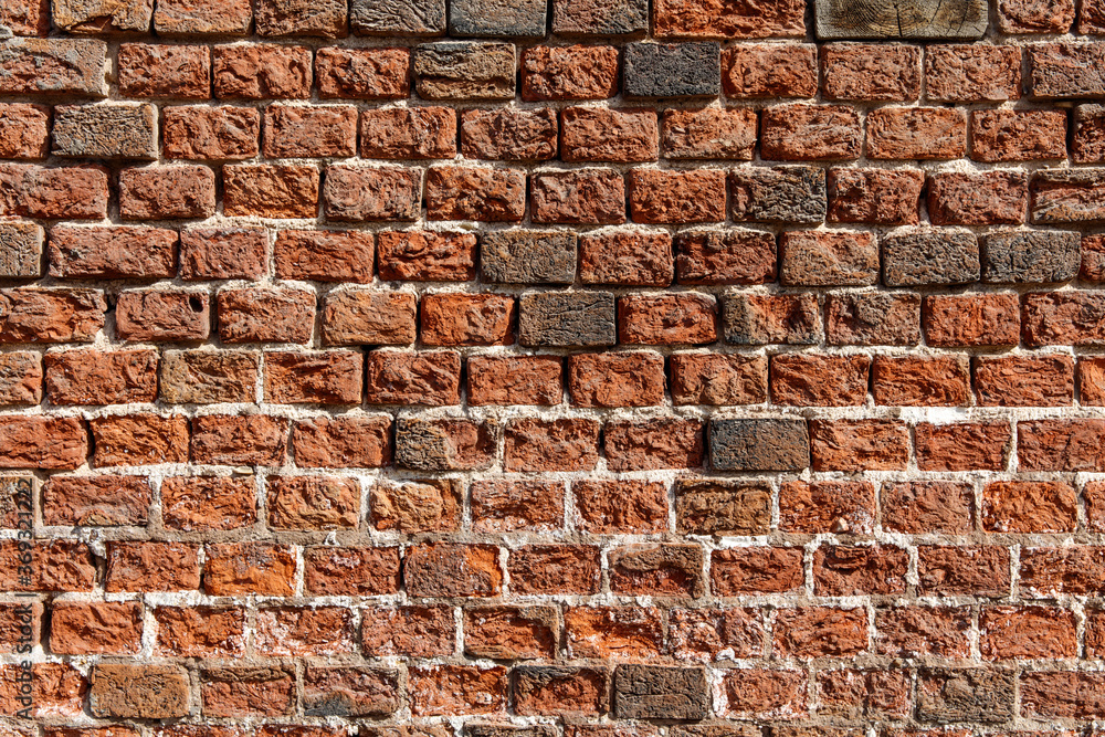Fototapeta premium old red brick wall