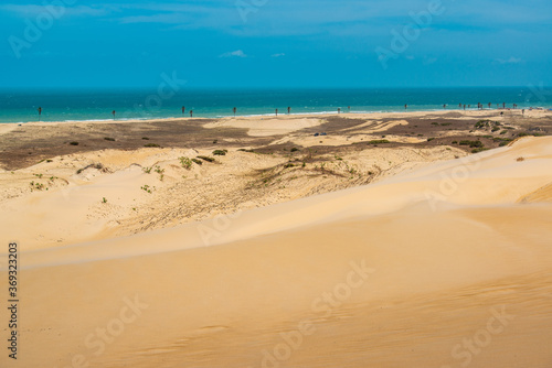 Cumbuco dunes in Caucaia  near Fortaleza  Ceara  Brazil on October 29  2017.