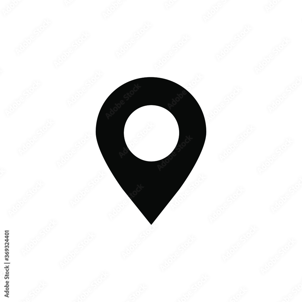 Location and pin vector icon Location and pin vector icon