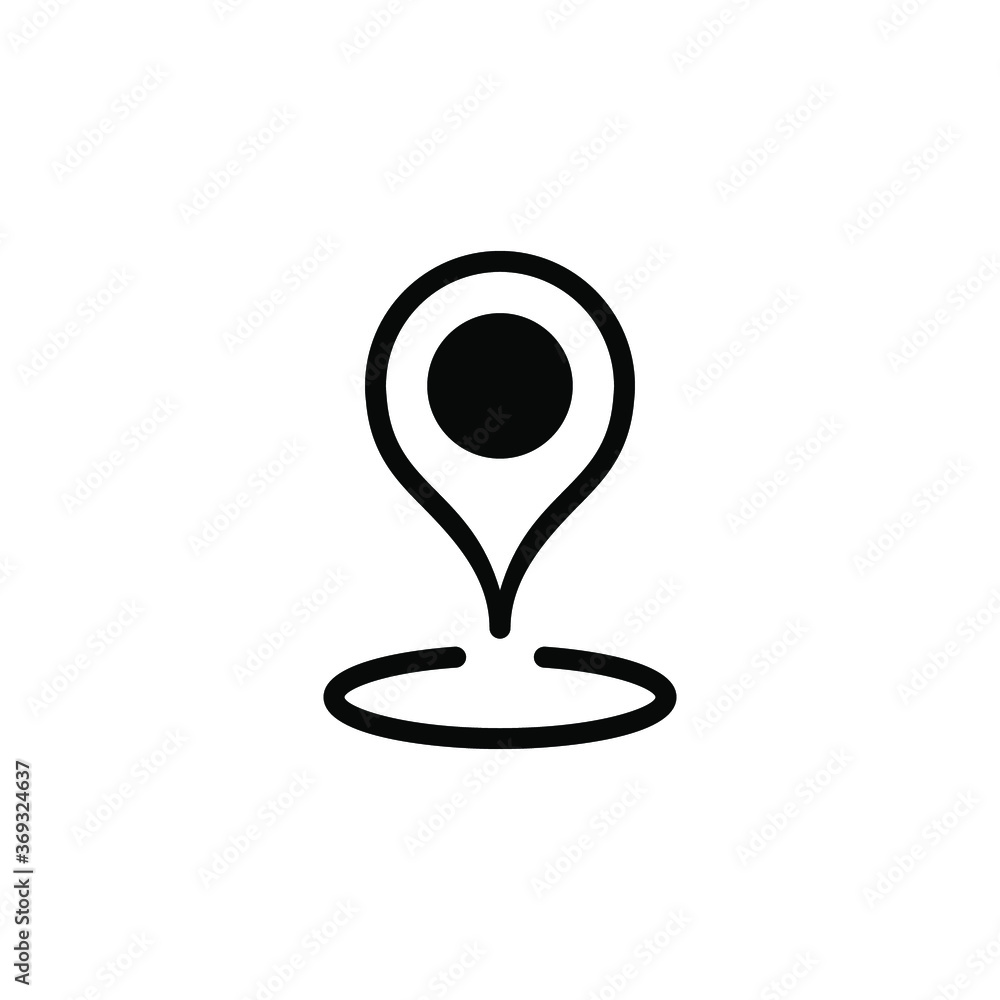 Location and pin vector icon Location and pin vector icon
