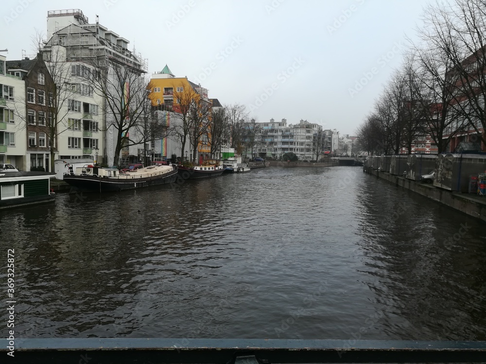 Amsterdam Canal in Winter
