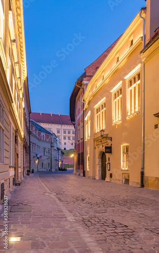 Krakow old town, Kanonicza street in the morning