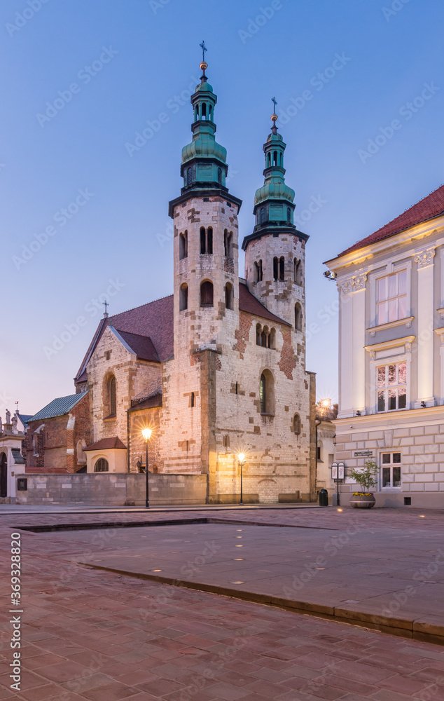 Romanesque St andrew church on Grodzka street, Krakow, Poland