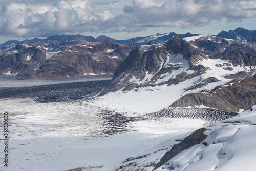 Panoramic View of Alaska Glaciers