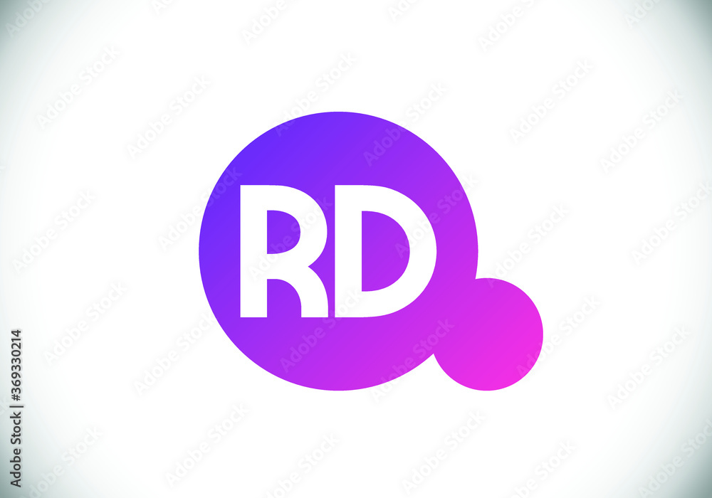 Initial Monogram Letter R D Logo Design Vector Template. R D monogram Logo. Initial Monogram Letter R D Logo Design Vector Template. R D monogram Logo.