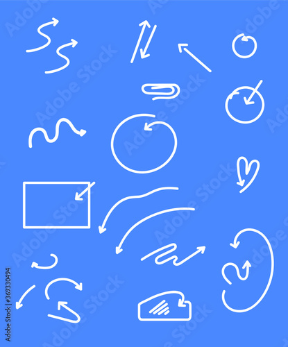 Vector arrow icon. Mega set of vector arrows.