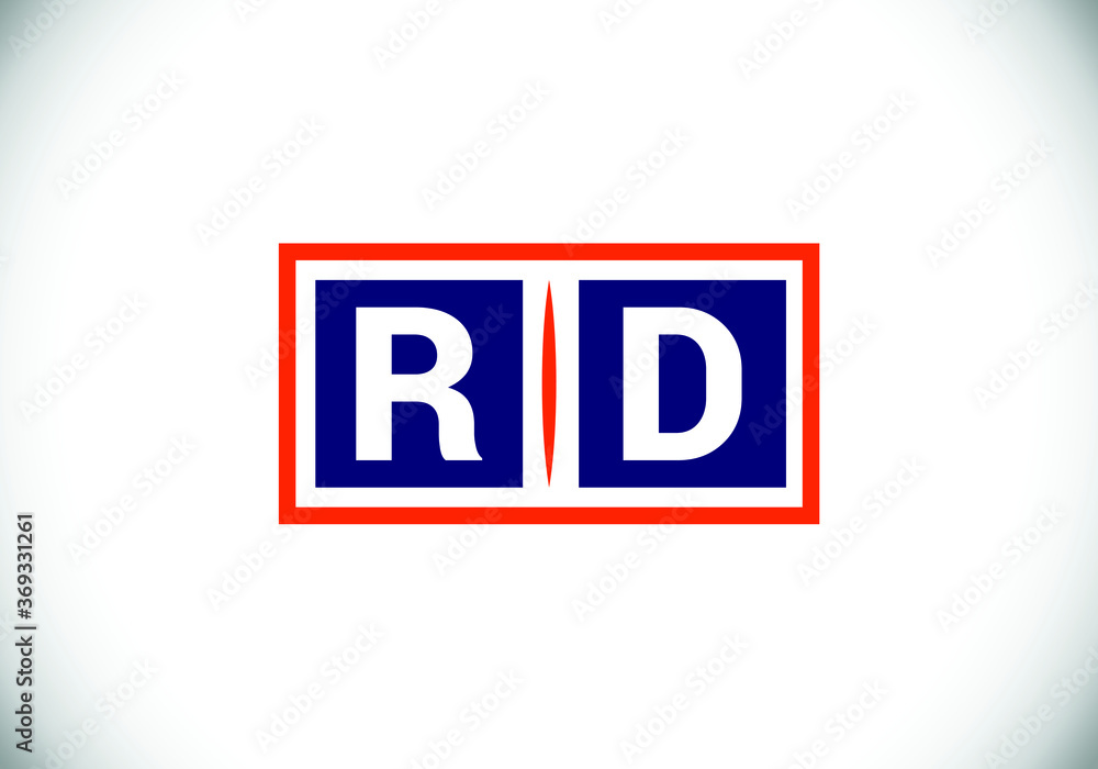 Initial Monogram Letter R D Logo Design Vector Template. R D monogram Logo. Initial Monogram Letter R D Logo Design Vector Template. R D monogram Logo.