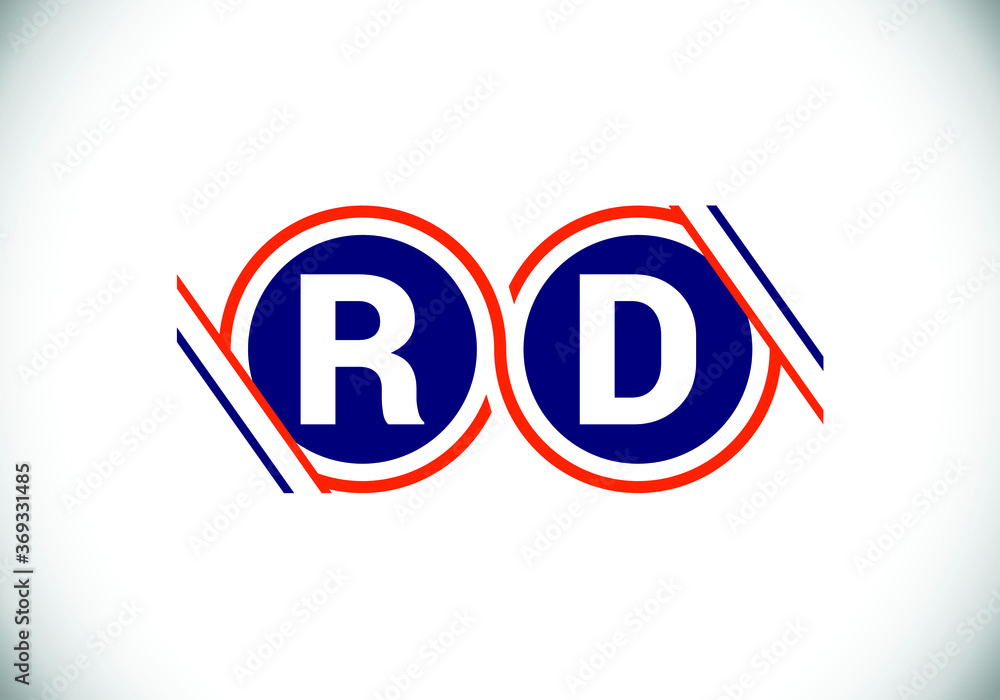 Initial Monogram Letter R D Logo Design Vector Template. R D monogram Logo. Initial Monogram Letter R D Logo Design Vector Template. R D monogram Logo.