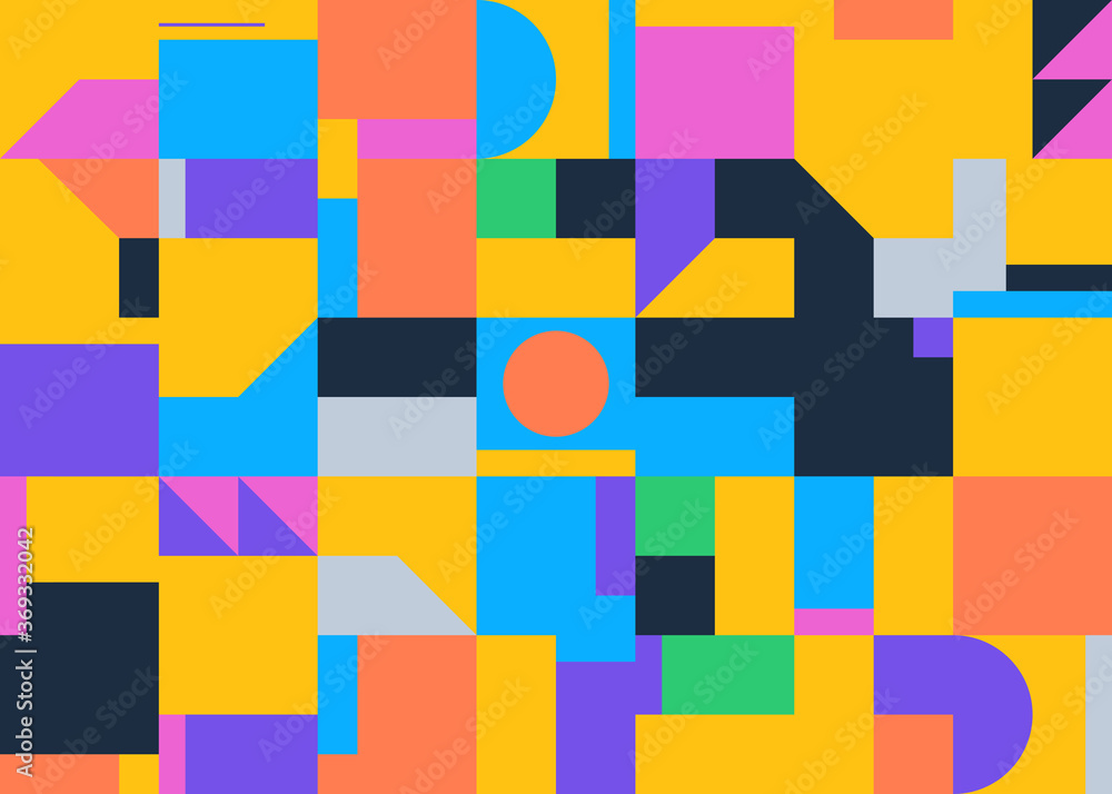 Bauhaus Abstract Vector Composition Design Bauhaus Abstract Vector Composition Design