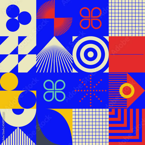 Retro Future Abstract Vector Pattern