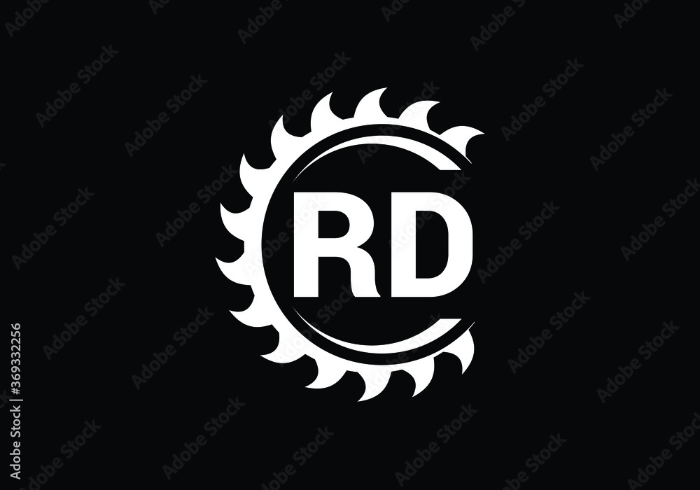 Initial Monogram Letter R D Logo Design Vector Template. R D monogram Logo. Initial Monogram Letter R D Logo Design Vector Template. R D monogram Logo.