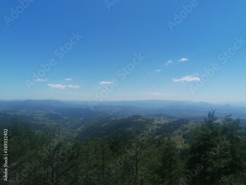 clouds over the mountains