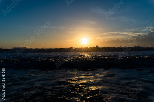 Morning sunrise on the beach