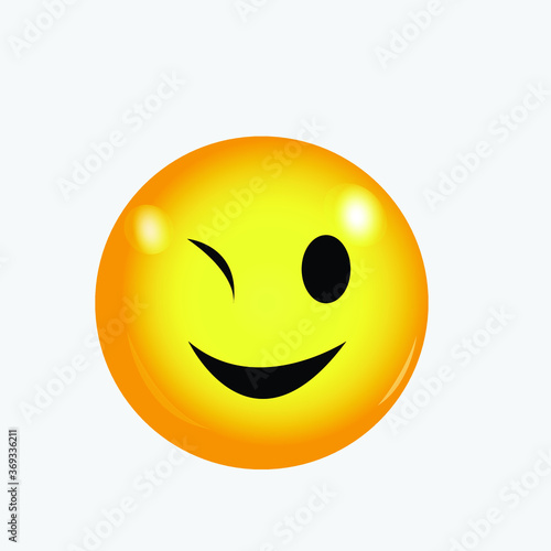 Happy Smiley Emoticon vector design