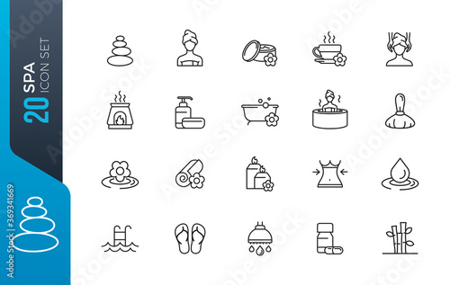 minimal spa icon set