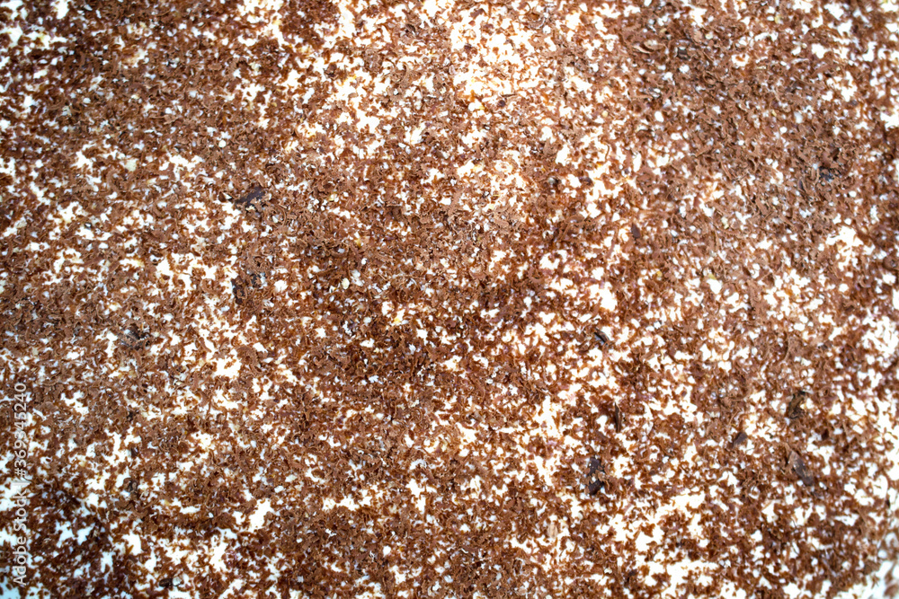 background of homemade cake sprinkled with chocolate. background of homemade cake sprinkled with chocolate.
