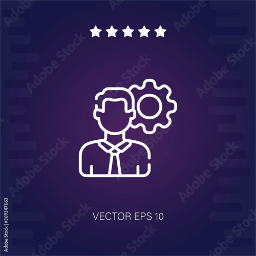 management vector icon modern illustration