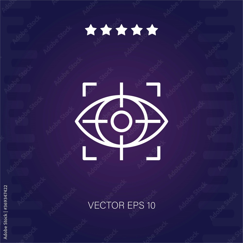 vision vector icon modern illustration vision vector icon modern illustration