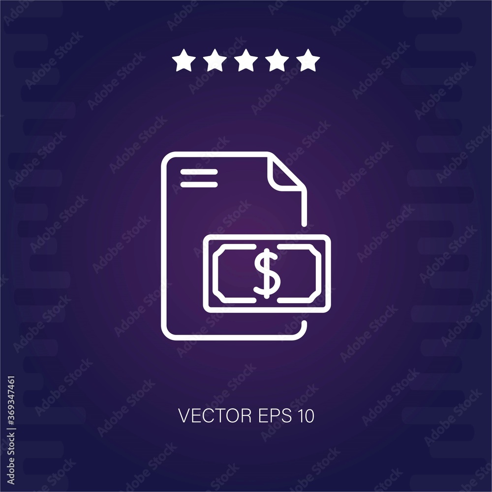 cost vector icon modern illustration cost vector icon modern illustration