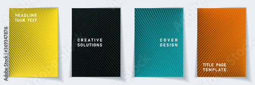 Crossed lines halftone cover page templates batch