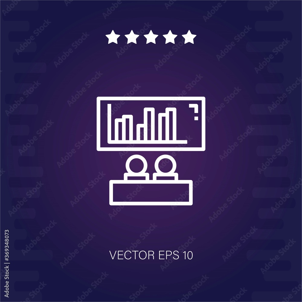 data analysis vector icon modern illustration