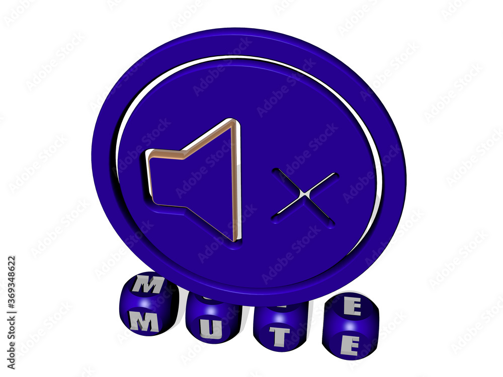3D illustration of mute graphics and text made by metallic dice letters for the related meanings of the concept and presentations. icon and swan 3D illustration of mute graphics and text made by metallic dice letters for the related meanings of the concept and presentations. icon and swan