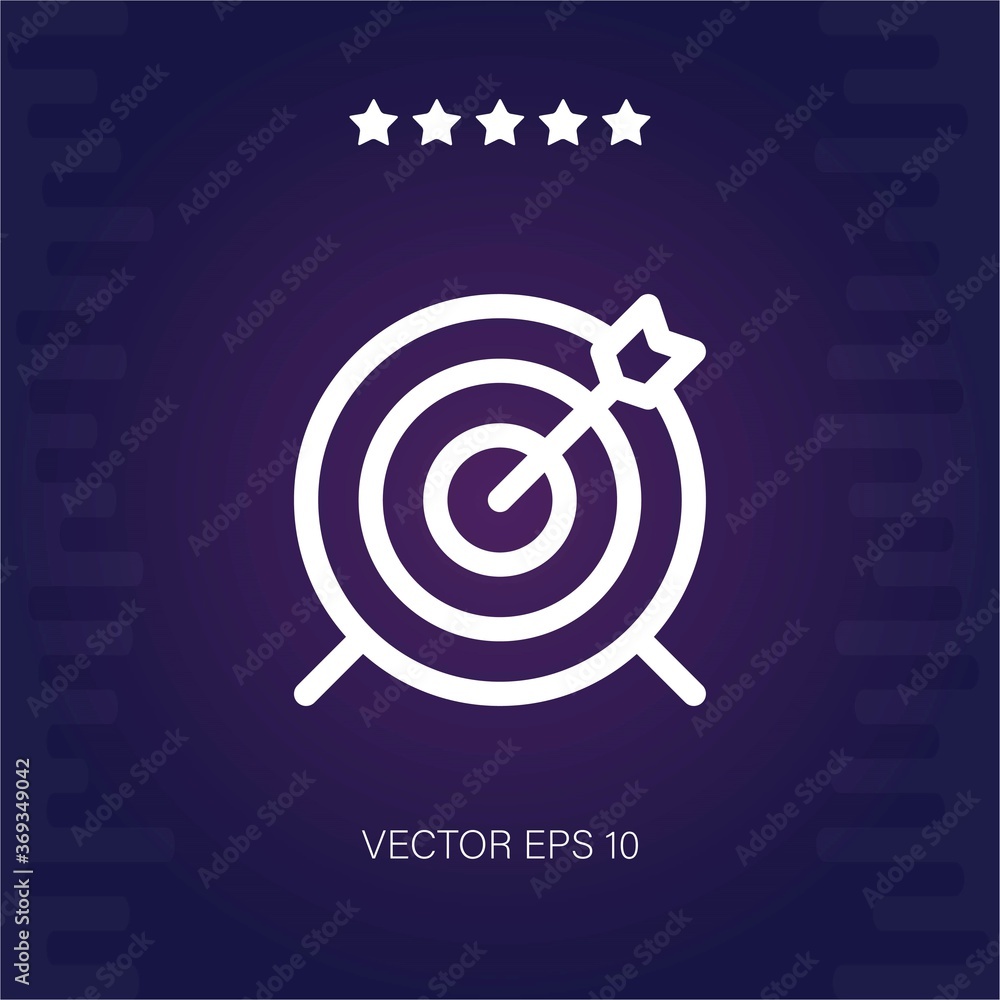 target vector icon modern illustration target vector icon modern illustration
