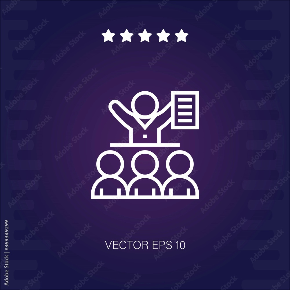 meeting vector icon modern illustration meeting vector icon modern illustration