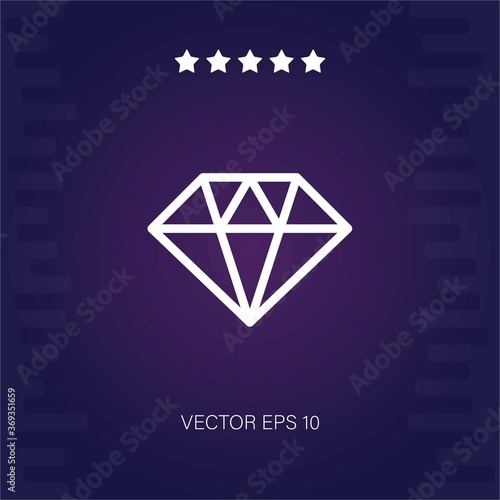 diamond vector icon modern illustration