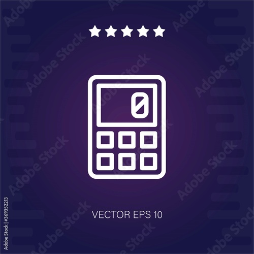 calculator vector icon modern illustration