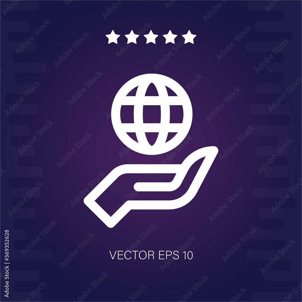 globe grid vector icon modern illustration globe grid vector icon modern illustration
